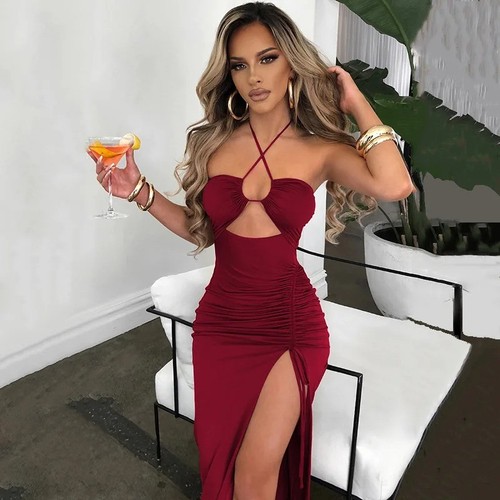 Sleeveless sexy female midi - sleeveless,