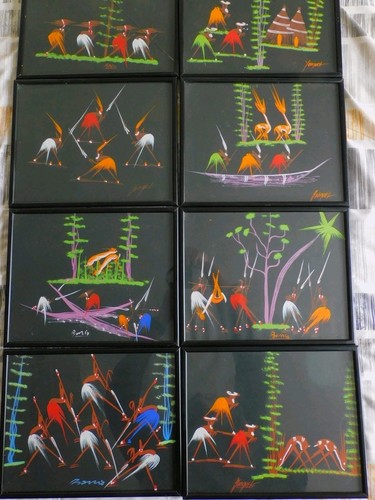 Set framed vintage - 8,