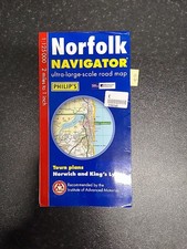 Norfolk Navigator Road Map (Philip's Navigator) by Philip's Sheet map, folded