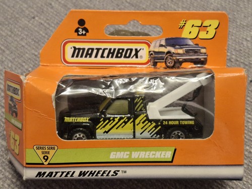 Matchbox gmc wrecker black - gmc,