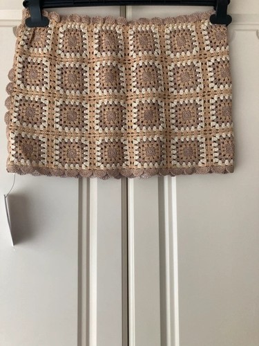 Gold sparkle crochet - sparkle, square