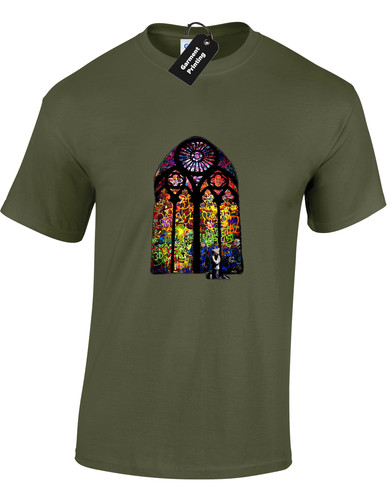 Stained glass church banksy - stained,