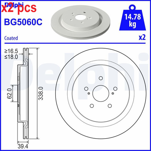 Pcs sides brake - l&r, disc