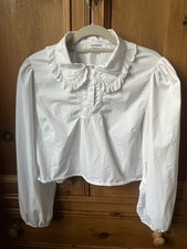 Womens White White Poplin