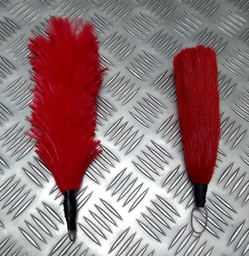 Red hackles plumes british - red,