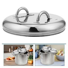  Stainless Steel Soup Kettle Pot Cover Commercial Grade Electric Food Warmer Lid