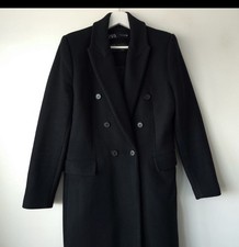 Zara Ladies Manteco Black Wool