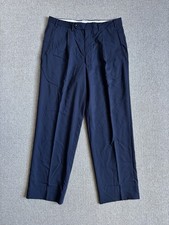 CANALI Navy Blue Pleated Pure