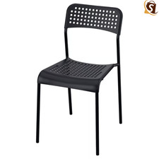 IKEA Chair Black Stackable Dining Kitchen Home Office Furniture Seat Chair Packs