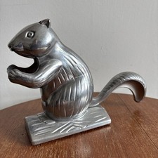 Squirrel Table Top Nutcracker Metal Kitsch Retro Novelty Nut Cracker