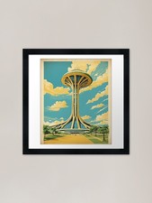 Brasilia Brazil Vintage Poster