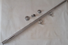 Reclaimed 1"(2.5cm) dia. CP Metal 36"(91.5cm)Wardrobe Storage Rail & Hangers.