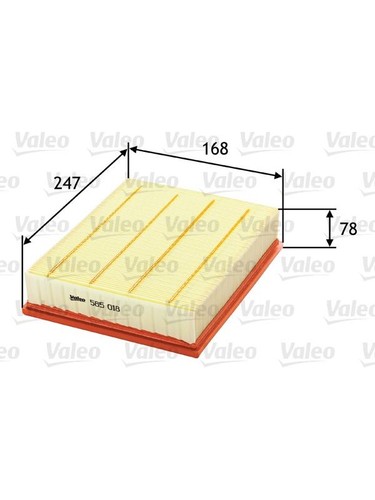 Valeo air filter fits bmw - air, 5