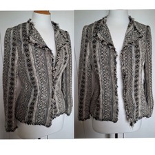 EAST Tweed Frayed Hem Grey