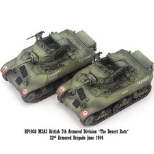 NEW 1/72 British M3A3 Stuart Light tank 22nd Armored Brigade Finished Model
