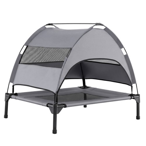 Elevated dog bed - bed, canopy