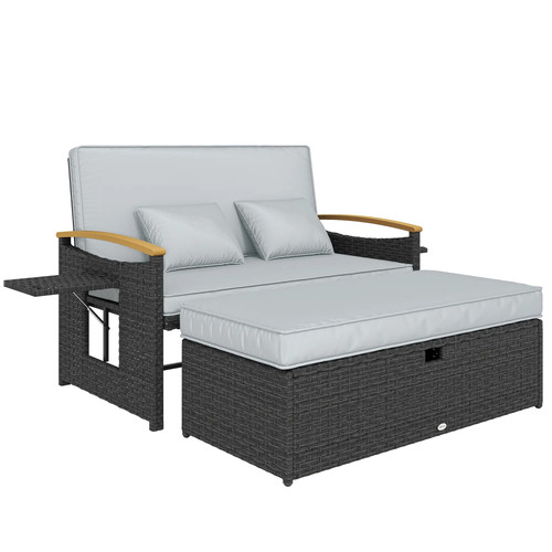 Double garden rattan - garden,