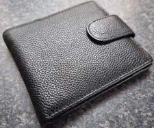 Dents Black Zug Grain Leather Wallet (NWOT)