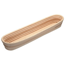 KitchenCraft Home Made Banneton / Bread Proofing Basket Baguettes Rattan 44x9cm