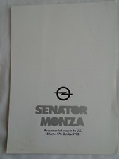 Opel Senator & Monza price