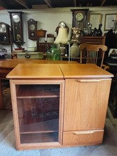MID CENTURY TEAK J S SAKOL HI FI MEDIA CABINET TV STAND 70'S VINTAGE