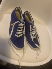 Blue Lyle & Scott converse shoes, White Soles & Laces- Men’s 9 UK