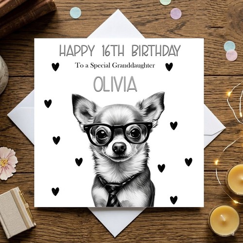 Personalised cute dog birthday - personalised,