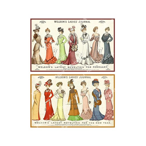 Vintage advertising fashion - advertising,