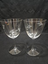 Set Of 2 Vintage Etched