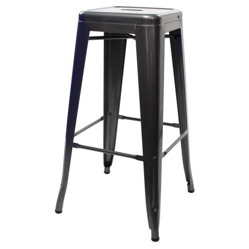 Tolix style bar stool - bar, gloss