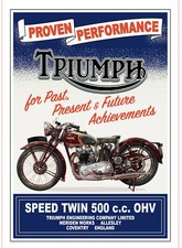 Vintage Style 1940's Triumph