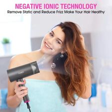 Confu Professional Ionic Hair Dryer 1800W Concentrator 2 Speed 2 Heat Set Unisex