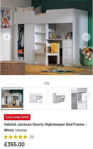 Shorty highsleeper bed without - highsleeper,