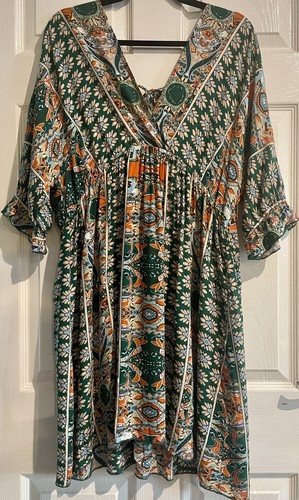 Shein size green multi boho - size, xl