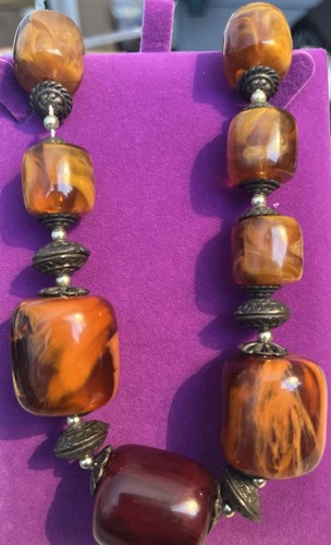 Very chunky vintage necklace - chunky,