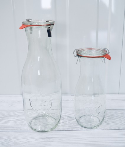Weck glass juice carafes - 2x,