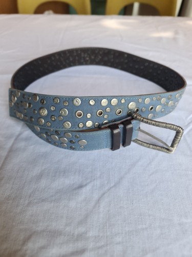 Leather and denim studded - and,