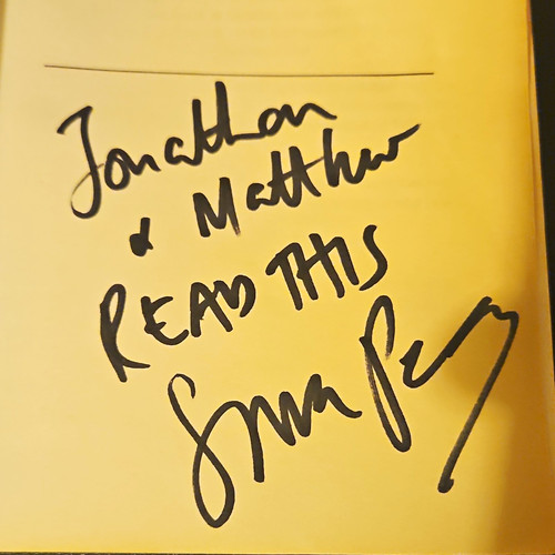 Simon pegg autograph - in, stig