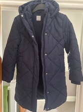 JOHN LEWIS GIRLS PADDED COAT - NAVY BLUE - AGE 10 YEARS
