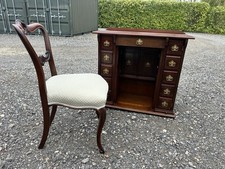 Compact mahogany kneehole desk - compact,