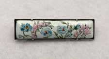 Vintage Porcelain Brooch Pin