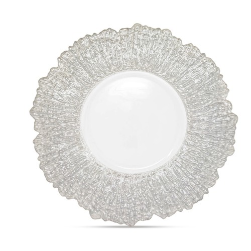 Glass charger plates 33cm 13in - plates,