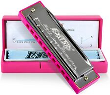 EASTTOP 10Holes Blues Harmonica C Diatonic Harmonica Mouth Organ for Kids Adults