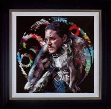 ZINSKY 'WINTER IS COMING' LTD. EDT.CANVAS GICLEE ON BOARD FRAMED 