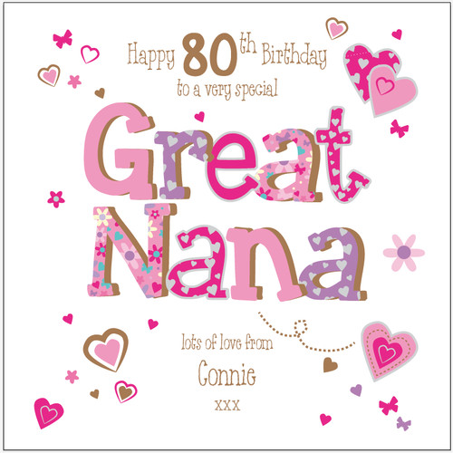 Personalised 80th birthday