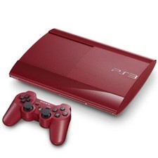Sony PlayStation 3 PS3 Super Slim 500GB Video Game Console Red + GAMES BUNDLE