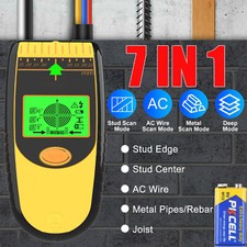 7 in 1 LCD Stud Finder Pipe Sensor Metal Wire Detector Wall Scanner Electric UK