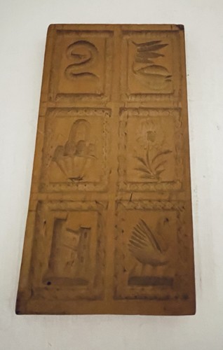 Vintage carved wood springerle - carved,