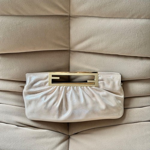 Fendi cutout handle clutch - handle,
