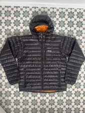 Rab Men’s Microlight Alpine Down Jacket Puffer Hooded Coat - Medium - Dark Grey